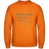 AWDis Mikina - Dizajn s motívom psíka - Orange Crush - L - Pánske