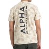 Alpha Industries BACKPRINT T sand camo tričko pánske Veľkosť: L, Farba: pieskový maskáč