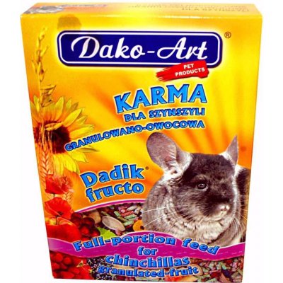 DAKO-ART Dadik Fructo s ovocím pre činčily 500 g