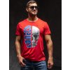 Červené pánske tričko s potlačou Bolf Y70001