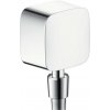 Hansgrohe FixFit - Nástenné kolienko so spätným ventilom a guľovým kĺbom, chróm 27414000