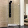 AQUATEK PARTY B7 150cm dvere do niky, profil chróm, sklo číre, PARTYB7CH15062