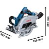 Aku kotoučová pila BITURBO GKS 18V-70 L Professional