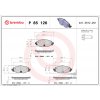 Sada brzdových platničiek kotúčovej brzdy BREMBO P 85 126