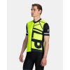 KILPI CAVALET-M Žltý cyklistický dres + KILPI PRESSURE-M Čierne cyklistické šortky - S