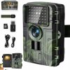 WIFI FOTOPASCA S APLIKÁCIOU LESNÁ POĽOVNÍCKA KAMERA HD 4K 60MP NOČNÝ REŽIM