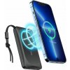 Power banka VEGER MagOn s bezdrôtovým nabíjaním MagSafe 15W - 10 000mAh PD22,5W čierna
