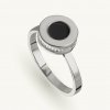 SilveAmo Strieborný prsteň s čiernym onyxom KK2OF1109