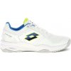 Pánska tenisová obuv Lotto Mirage 600 V Clay All White/Dodgers Blue/Acacia Green EUR 43
