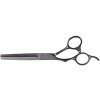 Olivia Garden SilkCut PRE Thinner Matt Black LEFT efilačné nožnice pre ľavákov 6,35 '