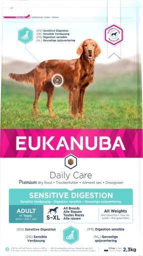 Eukanuba Daily Care Adult Sensitive Digestion s citlivým tráviacim traktom kuracie mäso 2,3 kg