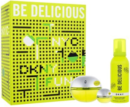 DKNY DKNY Be Delicious darčekový set parfumovaná voda 100 ml + parfumovaná voda 7 ml + sprchovacia pena 150 ml