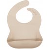 Malý Ježko Silikónový podbradník - Pastel Beige