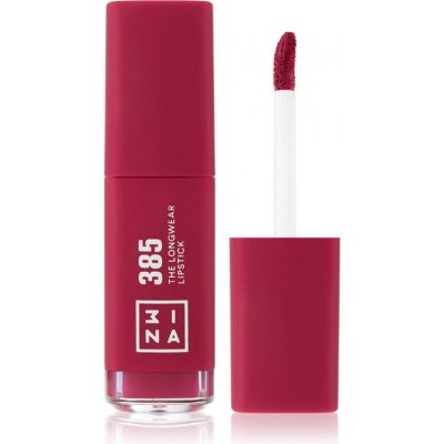 3INA The Longwear Lipstick dlhotrvajúci tekutý rúž 385 Dark raspberry pink 6 ml
