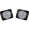 Sada LED bočných obrysoviek, Čistý, Lem blatníka, Jeep Wrangler JK, serie Crystal