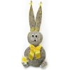 Slamený zajac so žltou mašľou / Prináša kúzlo Veľkej noci Výška 75 cm