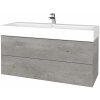 Dreja Umývadlová skrinka VARIANTE SZZ2 120 pre úmyvadlo Duravit Vero - D28 Alberta / D28 Alberta