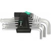 WERA 102-133163 klíče zástrčné Inbus 1,5 - 10 mm, s koulí, chromované, sada 9 dílů, 950 PKS/9 SM N - VÝPRODEJ