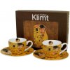 Duo Porcelánová šálka s podšálkou Klimt The Kiss 2 x 90 ml
