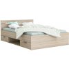 Tempo Kondela Posteľ, 160x200, dub sonoma, MICHIGAN NEW