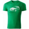 T-ričko Volkswagen Passat B5.5 pánske tričko Farba trička: Trávová zelená, Farba potlače: Biela, Veľkosť: XL