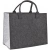 DEMA Plstená taška 42x22x34 cm Shopper XL antracit/sivá