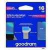 Goodram USB flash disk OTG, USB 3.0 (3.2 Gen 1), 16GB, ODD3, modrý, ODD3-0160B0R11, USB A / USB C, s krytkou