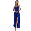Elegant long maxi dress with straps Numoco modrá XXL NUMOCO 5903938277054