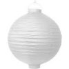 PartyDeco Lampion zahradní s diodou 20cm bílý