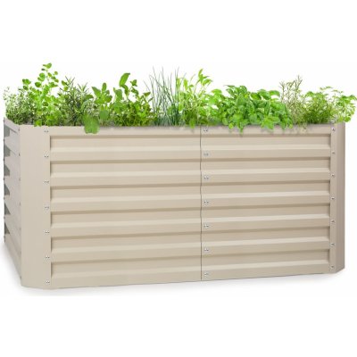 Blumfeldt Blum High Grow Straight, vyvýšený záhon, 120x60x60cm, 432l, oceľ (GDMB4-HighGrow120-BE)