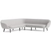 Normann Copenhagen Modulárna rohová sedačka Sum Corner Black Alu, 4-miestna – svetlosivá