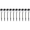 Solárna LED lampa zapichovacia PIN ECLIPSE strieborná inox štandardná 1 balenie - 10 ks LED2B