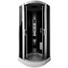 Aplomo Wolf čierny masážny sprchovací box 90x90, MO-09909A3
