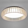 Reality Leuchten Stropné LED svietidlo Monte, CCT, Ø 60 cm, drevo - R62171930