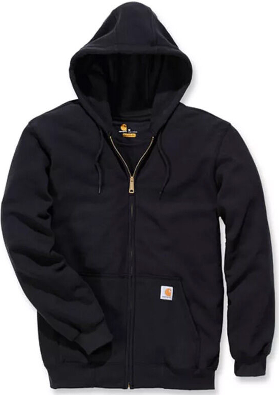 CARHARTT ZIP HOODED SWEATSHIRT BLACK