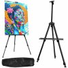 Maliarsky stojan hliníkový (Výškovo nastaviteľný, prenosný stojan s puzdrom)