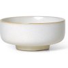 ferm Living Jedálenská miska Sekki kamenina krémová 12 cm
