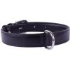 COLLAR Kožený obojok Glamour, 38-49cm/25mm, čierna
