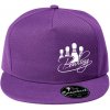 Bowling kolky - Šiltovka s rovným šiltom a plastovou sponou - Univerzálna veľkosť ( Fialová )