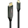 LINDY USB-C® káblový adaptér USB-C ® zástrčka, Zástrčka HDMI-A 1.00 m čierna 43367 8K UHD HDMI kábel; 43367