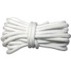 Šnúrky do topánok lesklé, jeden pár - Biele, 120 cm