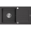 Mexen Pablo - drez granitový 75,2x43,6cm, 1-komorový, čierna-škvrny, 6510751010-76
