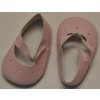 Růžové střevíčky na suchý zip na panenky 60 cm (Boty na Reinas - Paola Reina)