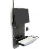 StyleView® Vertical Lift, High Traffic Area (black), systém držáků na zeď, monitor,klávesnice,myš, low profile