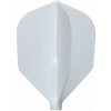 Letky na šípky Cosmo Fit Flight Air Shape biele