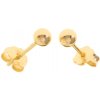 Argento Zlaté náušnice - guľky, priemer 4 mm 6A016