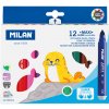 Fixy MILAN guľaté 7,5 mm MAXI - sada 12 ks