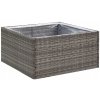 Kvetináč plast sivý VidaXL 80 cm x 80 x 40 cm