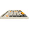 Canyon SET-W5, Wireless bezdrôtové combo - multimed. klávesnica, SK/CZ + opt. myš až 1600 dpi, svetlo šedá s oranžovými CNS-HSETW5BG-CS