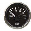 KUS voltmeter 16-32V - čierny 700043